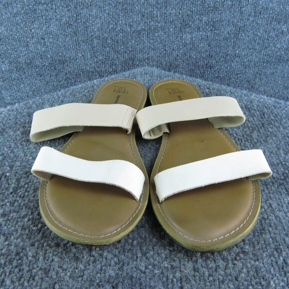 Time And Tru Women's Slide White Synthetic Size 9M Gently Used 2025 - Picture 2 of 6